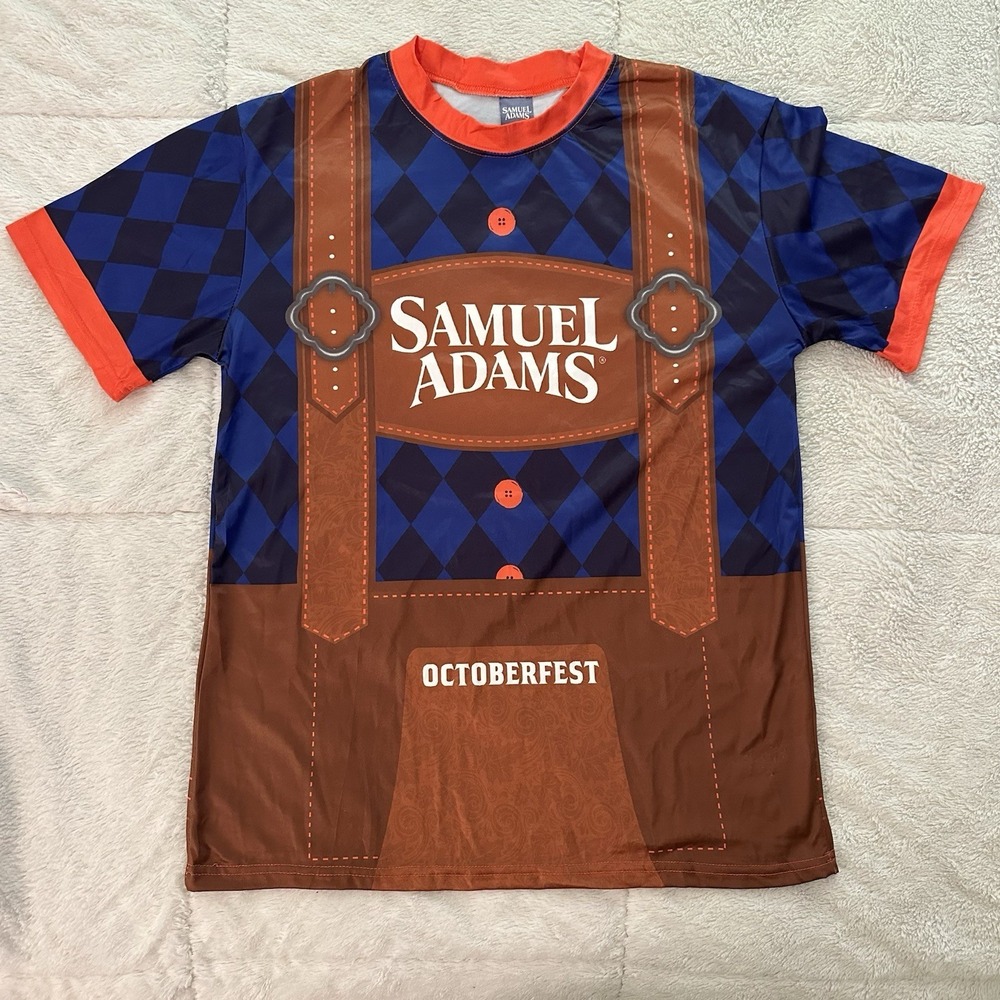Sam Adams Oktoberfest Lederhosen T-Shirt Large